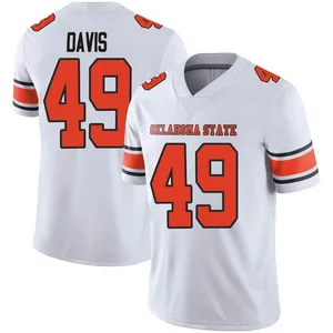 Dylan Davis Nike Oklahoma State Cowboys Men's Limited Football Jersey - White