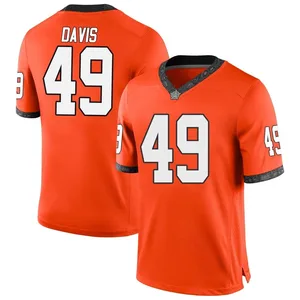 Dylan Davis Nike Oklahoma State Cowboys Men's Replica Football College Jersey - Orange