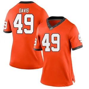 Dylan Davis Nike Oklahoma State Cowboys Women's Game Football College Jersey - Orange