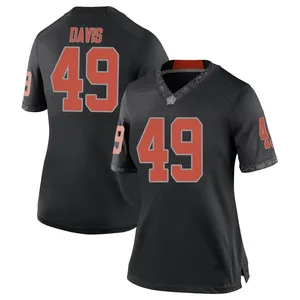 Dylan Davis Nike Oklahoma State Cowboys Women's Replica Football College Jersey - Black