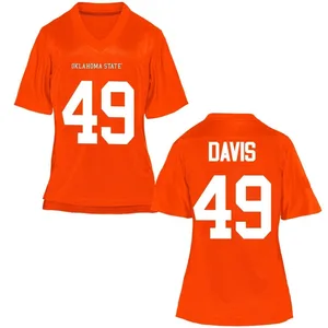 Dylan Davis Oklahoma State Cowboys Women's Game Football College Jersey - Orange