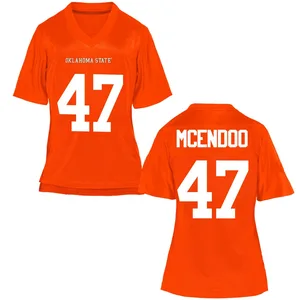 Luke McEndoo Oklahoma State Cowboys Women's Replica Football College Jersey - Orange
